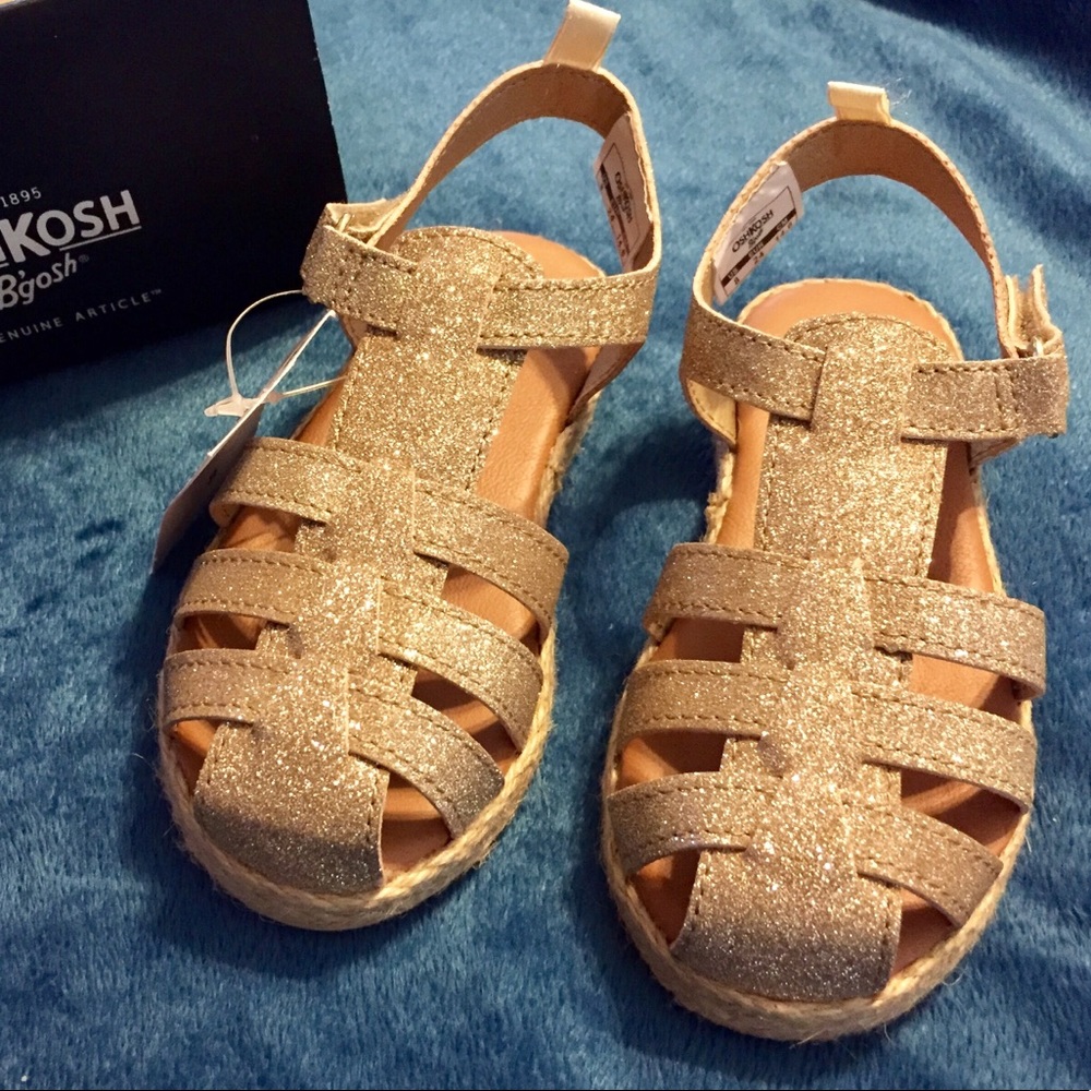 Pretty gold sparkly sandals